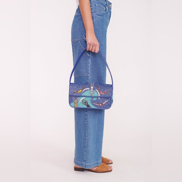 STAUD 🏊🏽‍♀️ Tommy Beaded Bag in Blue Swimmers - Picture 13 of 13